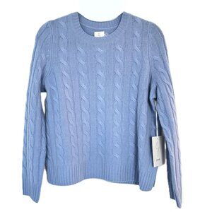 Joie 100% Cashmere Lightweight Pullover Sweater Women's S in Hyannis Blue NEW